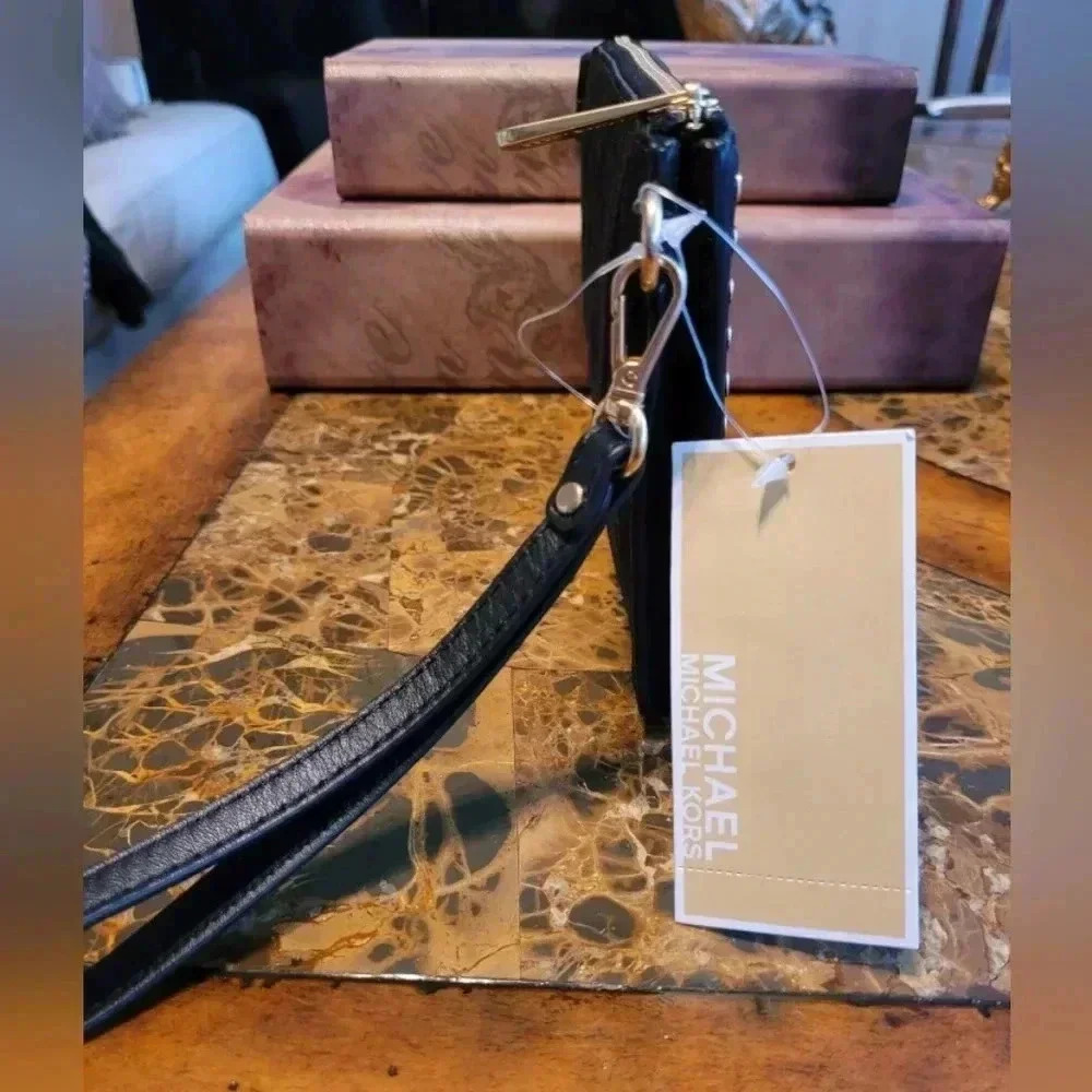 Michael Kors Black Studded Men's Bag - Picture 4 of 7